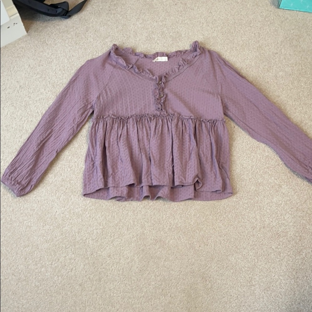 long sleeved blouse
